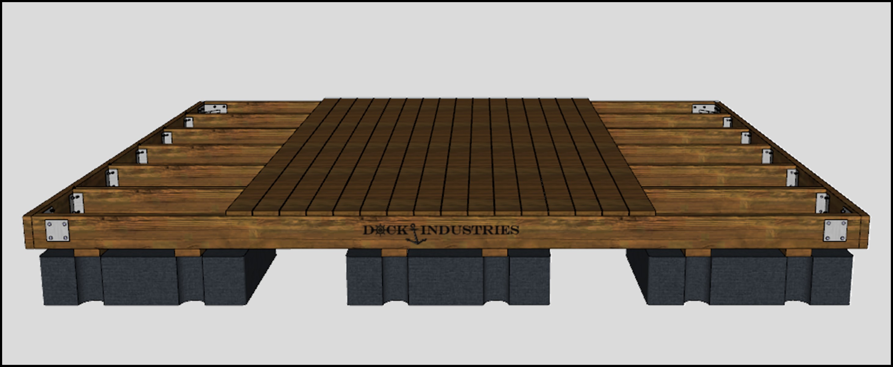 Ensemble de quai Heavy Duty 12'x16' - Sans ancrage