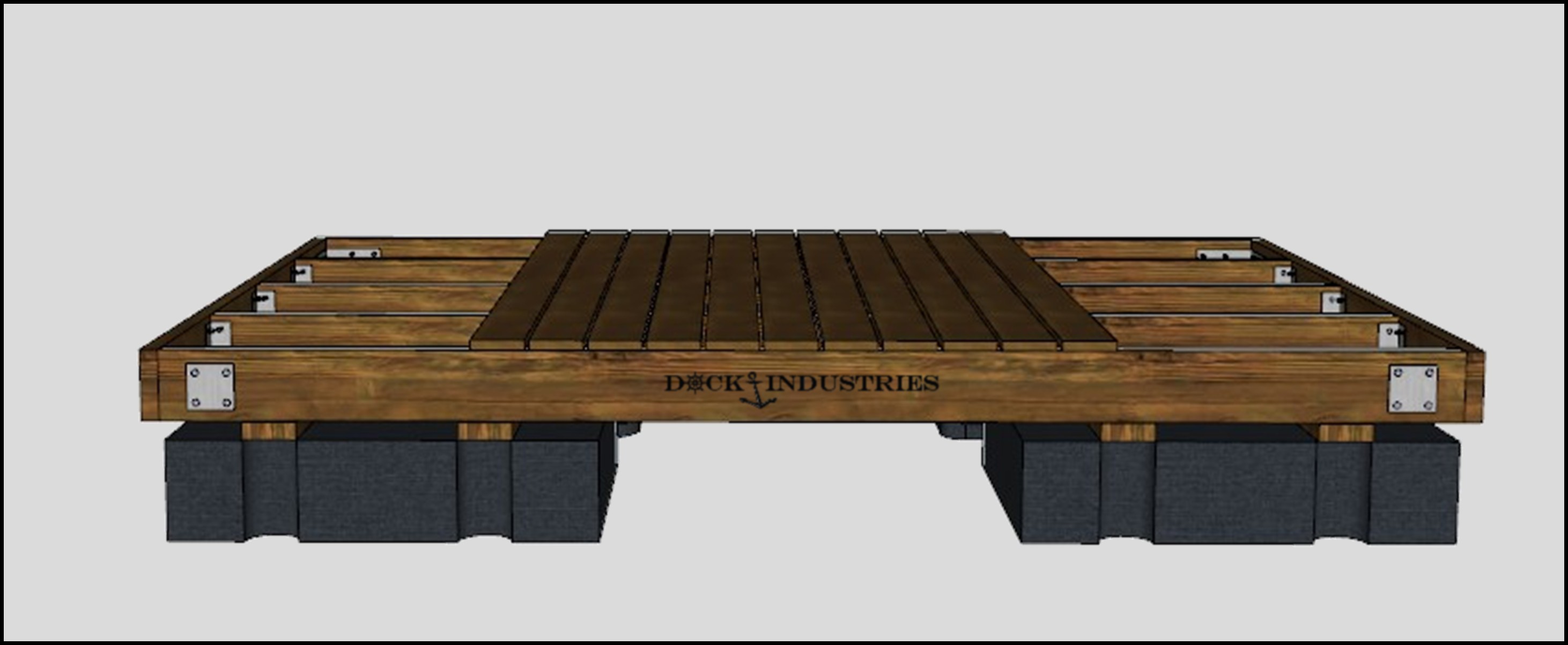 Ensemble de quai Heavy Duty 8'x12' - Sans ancrage