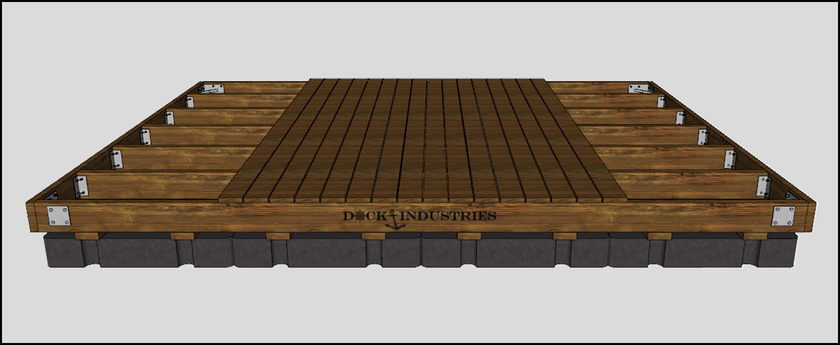 Ensemble de quai Heavy Duty 12'x16' - Sans ancrage