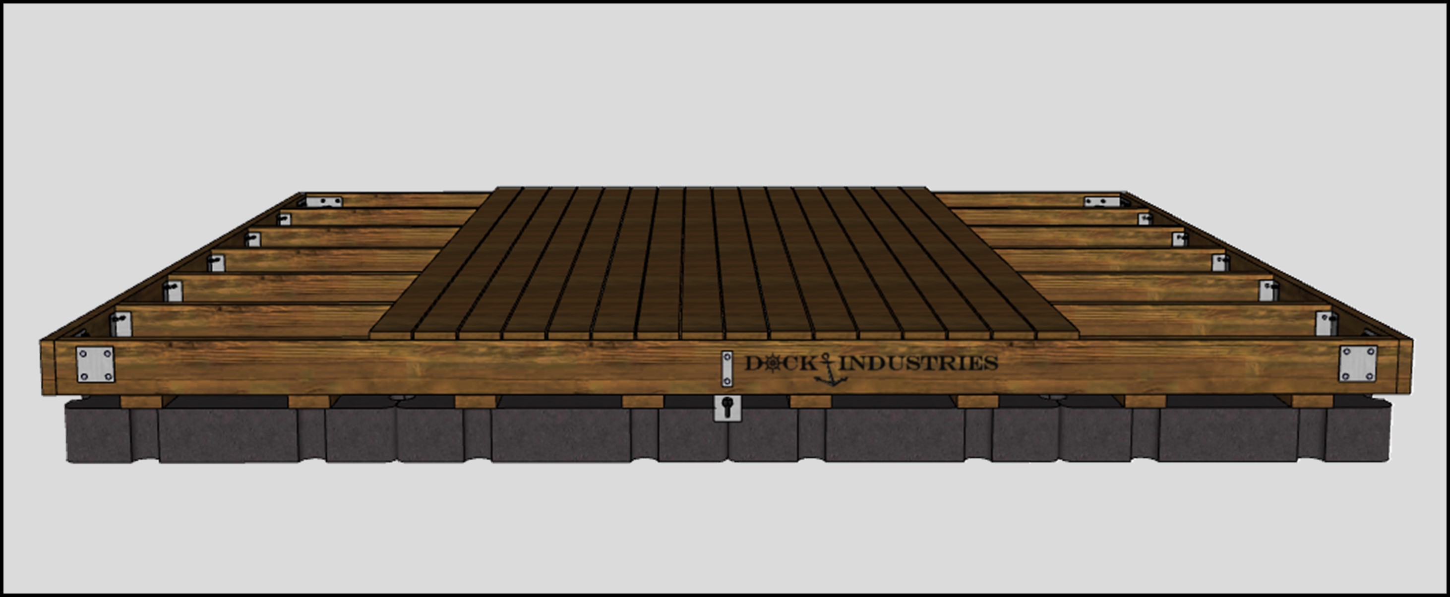 Ensemble de quai Heavy Duty 12'x16'