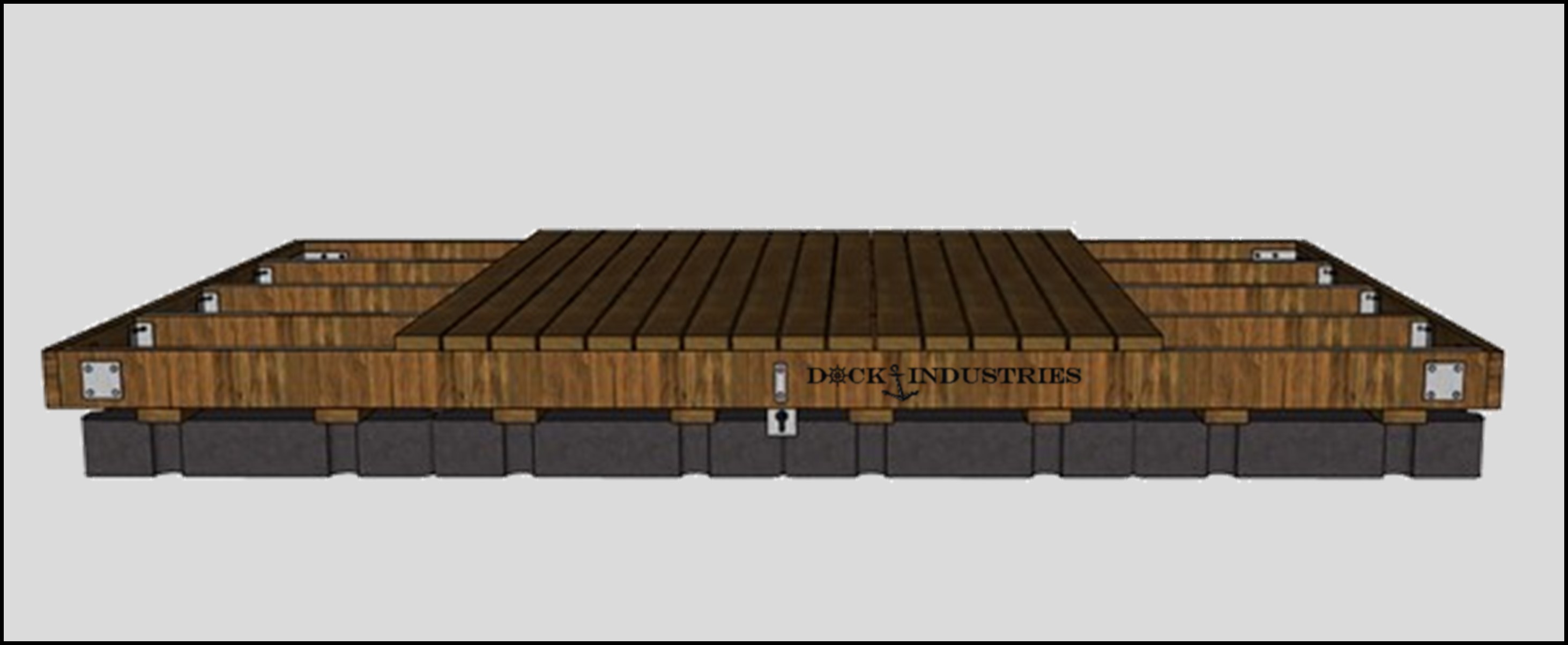 Ensemble de quai Heavy Duty 8'x16'