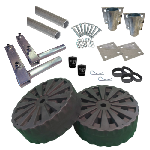 Ensemble de roues Heavy Duty et braquettes renforcies All-In - sans essieu - 9006HDALL