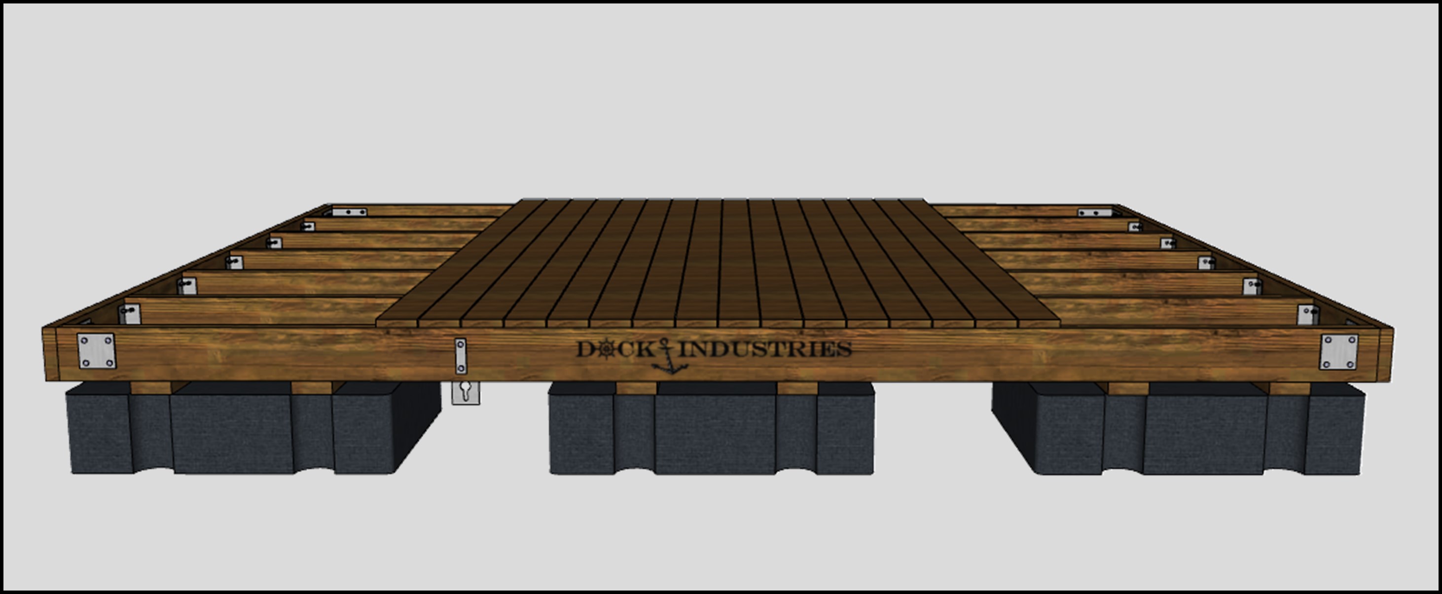Ensemble de quai Heavy Duty 12'x16'