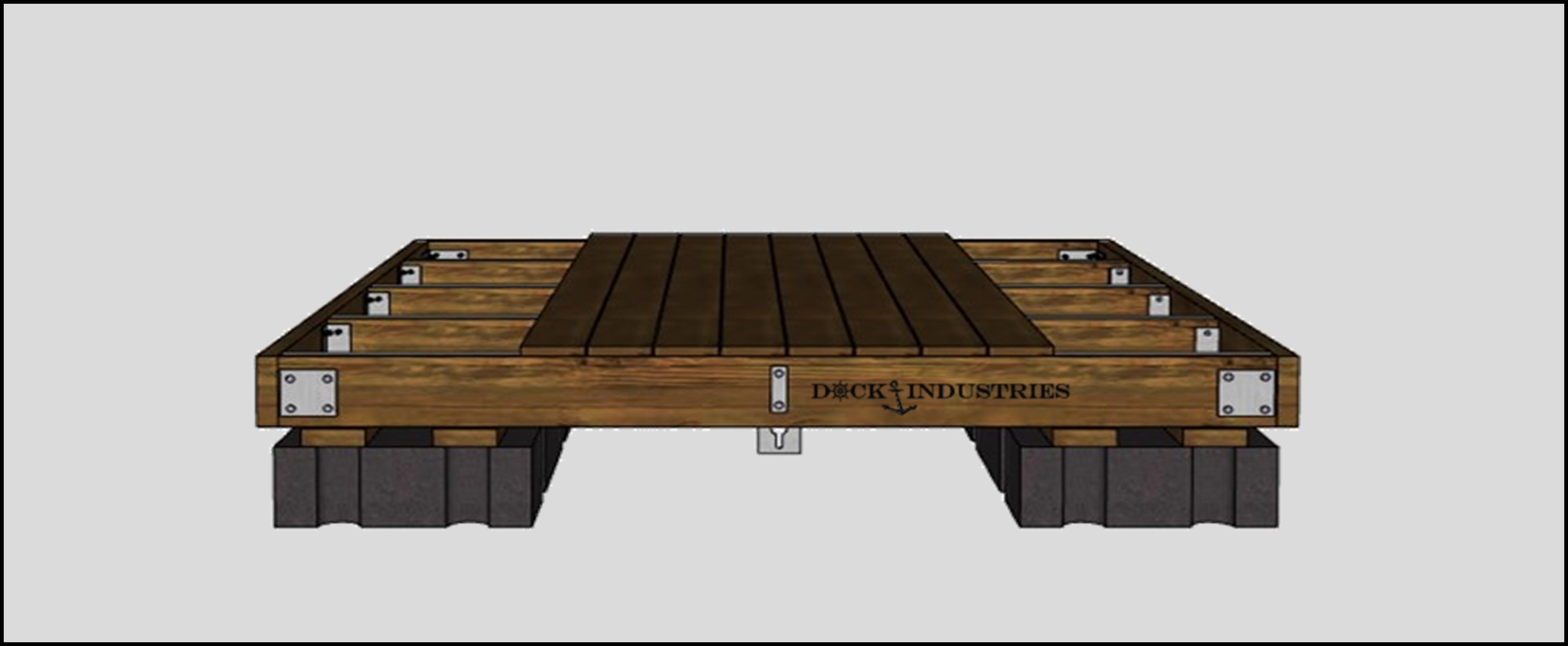 Ensemble pour plateforme de baignade Résidentiel 8'x8'