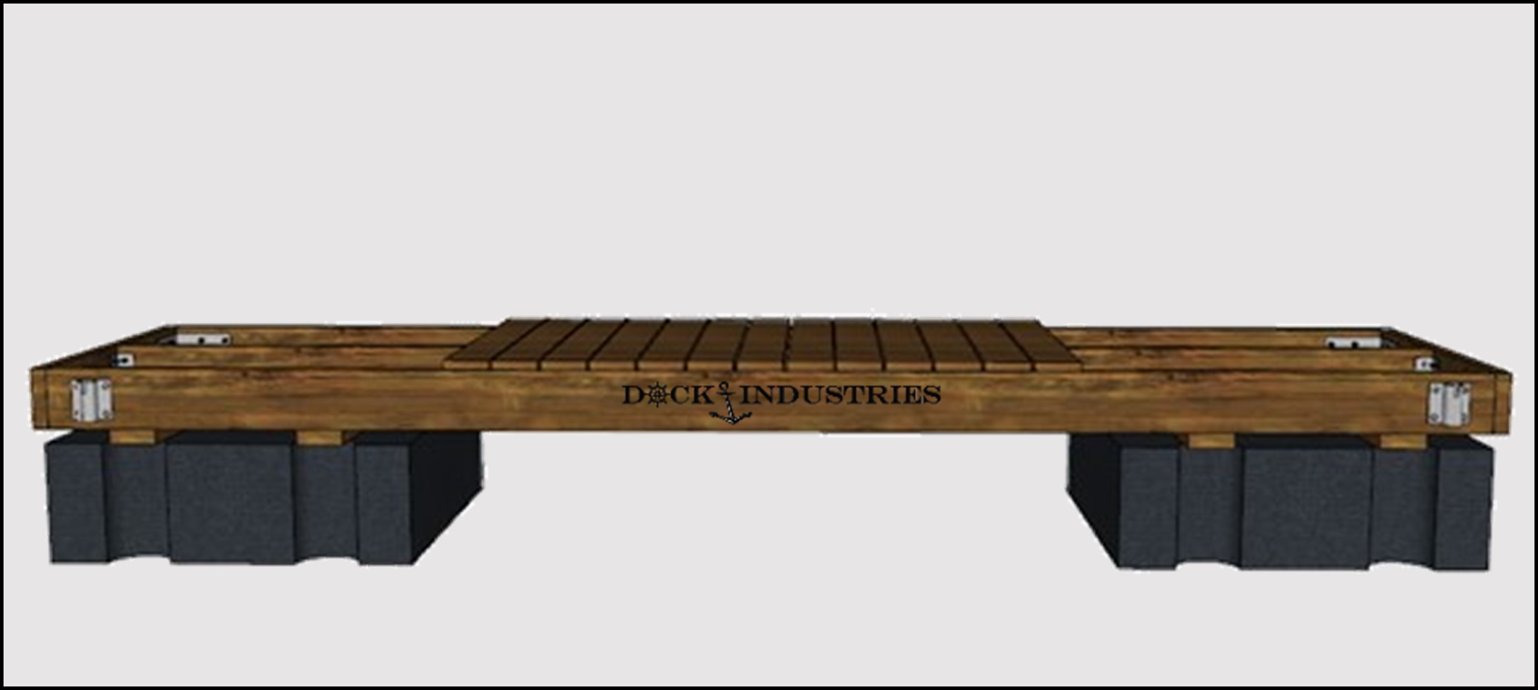 Ensemble de quai Heavy Duty 4'x16' - Pour poteaux