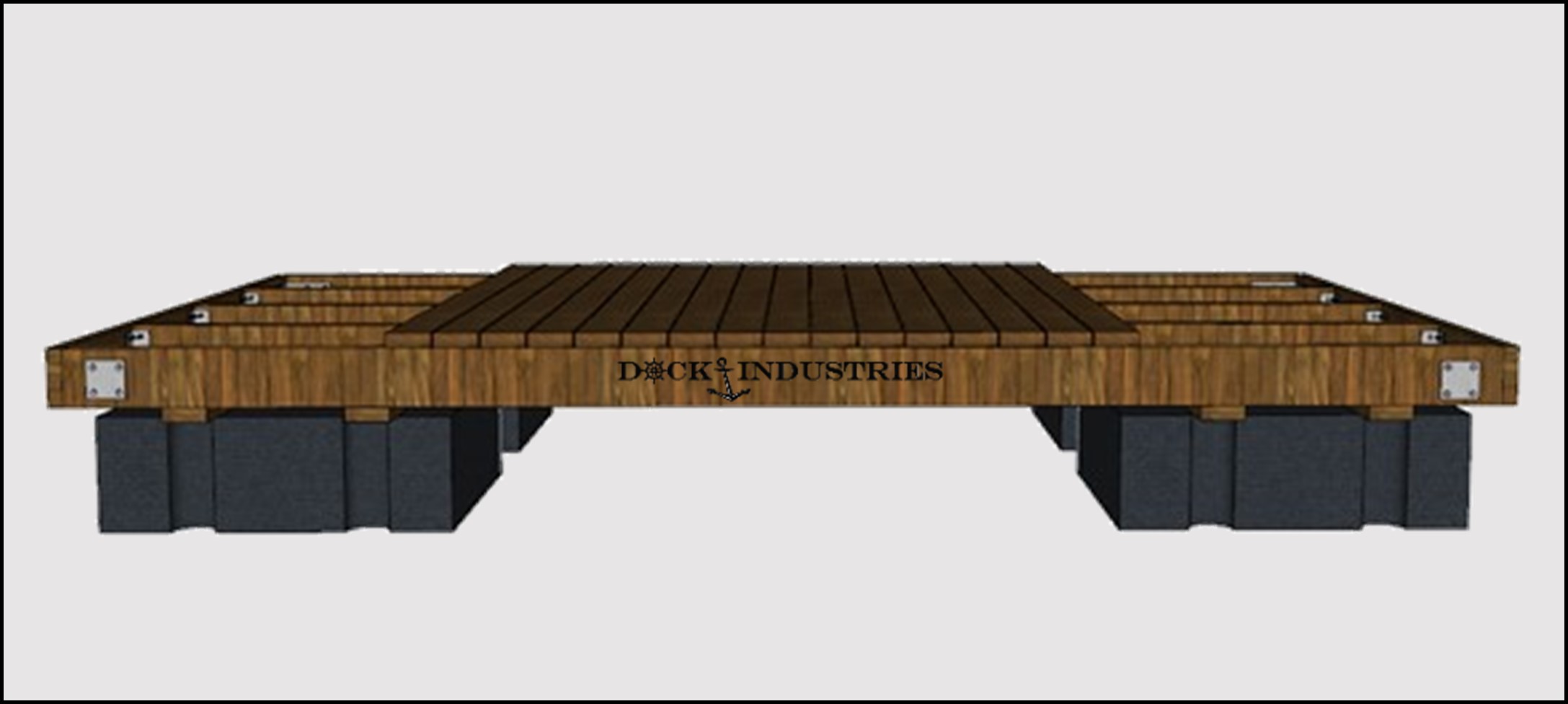 Ensemble de quai Heavy Duty 8'x16' - Sans ancrage